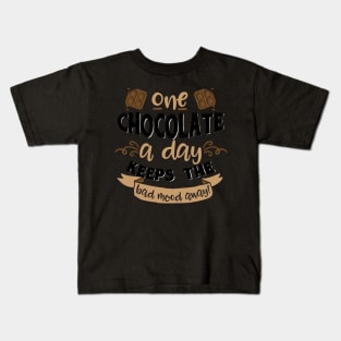 Chocolate Funny food Kids T-Shirt